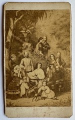orig. CDV photo Elisabeth Sissi Franz Joseph Kaiser Austria family 1861 nobility