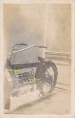 Original photo postcard motorcycle Pierce arrow four USA-Harley Indian FN BMW DKW [3620