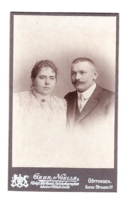 CDV photo around 1900, young couple, Göttingen