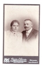 CDV photo around 1900, young couple, Göttingen