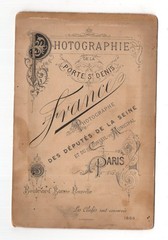 CAB Photo Cute Little Girl – Paris 1889