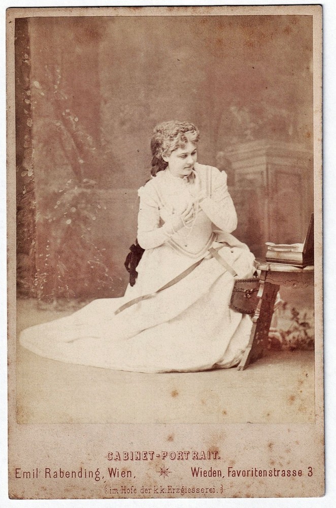 Minnie Hauk Opera Singer USA America Vienna Theater Portrait Photo 1875