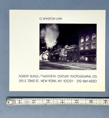 O. Winston Link (1914-2001) Art Announcement Card Twentieth Century Photo