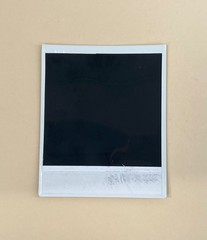 Polaroid Instant Photo Black and White – Female Nude, Portrait Alignment