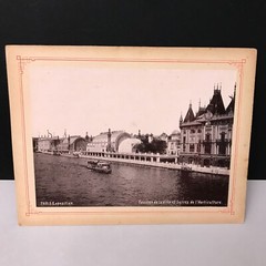 Paris Photo Palais Universal Exhibition 1900 La Seine Vintage Antique 1
