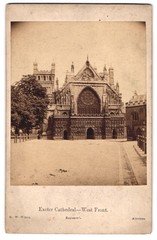 Photograph G. W. Wilson, Aberdeen, View Exeter, West Front of Exeter Cathedr