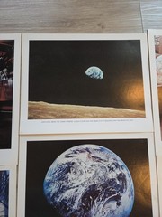 Collectible NASA 2 Prints Of Apollo8, 9, 10, 11 Moon 11” X 14”, 19 Total Prints