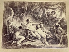 Curiosa Albumen Photograph Engraving François Boucher A. Calavas Paris 1875