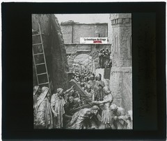 Jesus Falls For The 2Nd Time, Photo Glass Plaque, Black & White, 8.5X10 Cm