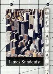 James Sundquist 1997 Art Announcement Card – Vertical City