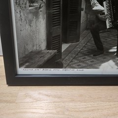 Zion Ozeri Signed ‘Klezmer Duo’ Buenos Aires Photograph Framed 21×17″ Judaism