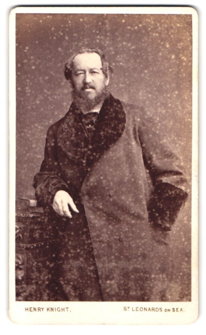 Photograph Henry Knight, St Leonards on Sea, Portrait Handsome Gentleman with Bar