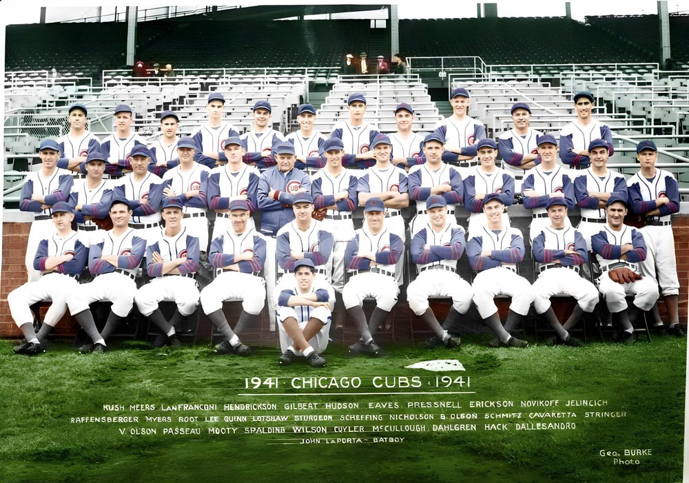 1941 Chicago Cubs-team-new 8×10 Colorized Print-FREE SHIPPING
