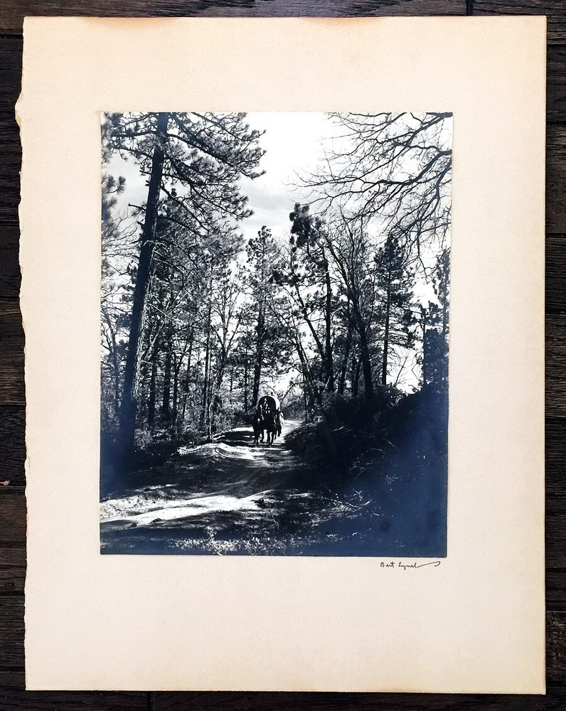 Bert Lynch Signed 10×13 1930s Western Movie Still Photograph on 15×20 Matte