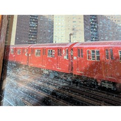 NYC Subway Train Photograph Framed New York City Subway Art 137th Street 13″x 8″
