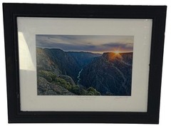Signed Landscape Photograph “The Painted Wall at Sunset from Cedar Point” Framed