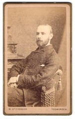 Photograph W. Stevenson, Death Murder, The Crescent, Portrait of an Elegant Man