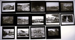 Erzgebirge cities after old engravings Annaberg etc. 14 historical glass pictures