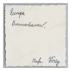 Bremerhaven – Dampfer EUROPA Schiff Reisegesellschaft Hafen – Altes Foto 1930er