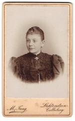Photograph M. Jung, Lichtenstein-Callnberg, Schulgasse 175, portrait of a young