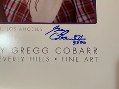 Gregg Cobarr, “Remembering Michael Jackson,” Signed Poster w/COA