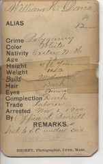 1900 Mugshot of Young Man Arrested for Polygamy – Exeter, NH