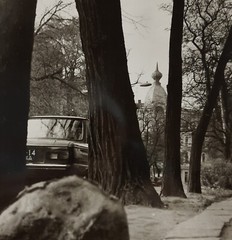 Street Scene in Odesa, Black and White Vintage Photo, Original Vintage Photo