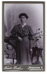 Photograph Friedr. Lasch, Hohenstein-E., Lungwitzerstr. 24, Woman in Elegant K