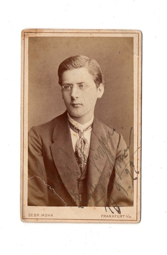 Gebrüder Mohr CDV photo portrait of a man/named-Frankfurt Main 1877