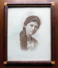 Antique Photograph of a Beautiful Young Woman, Moose Jaw, Saskatchewan, Canada