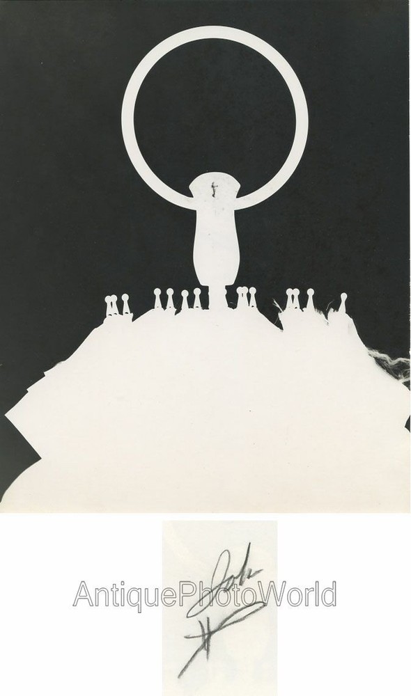 Umbrella surreal abstract vintage hand signed art photogram photo