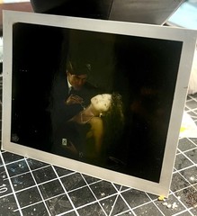 Polaroid Photo of a Hot Woman Model in perfume ad photo shoot back in the 1980