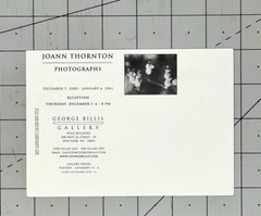 JOANN THORNTON PHOTOGRAPHS 2001 Art Announcement Card – Flower Series
