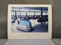 Allan I Teger ’88 Original «Lusse Skooter Bumper Car» HAND PAINTED PHOTOGRAPH