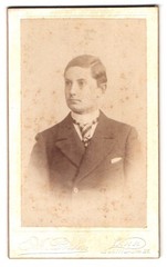 Photograph A. Person, Lahr, Schillerstraße 21, serious young commoner with