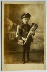 orig. Photo postcard photograph child children around 1930 boy school student class