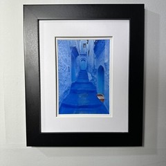 Beautiful Framed, Matted and Signed Photograph of Chefchaouen Morocco 6 Options