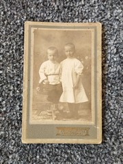 CDV Photo Children, 1917. Child. Girl. Vintage photo of a girl. 2