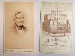 Altenburg I. S. – 1877 – Herr Hager – born 8.12. 1796/CDV Beautiful Reverse