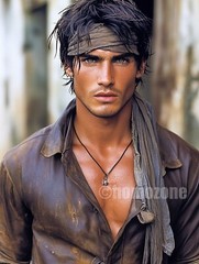 Majestic Male Portrait, Beefcake Excellence, 4×6 Glossy Photograph – Original Ar
