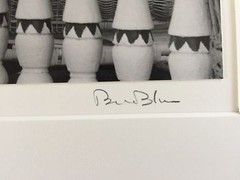BRUCE BLUM Matted & SIGNED B&W Photo Print (10″X10″)-«Porch & Skeleton»