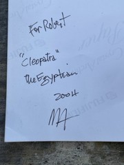 Cleopatra Egyptian Theatre 2004 Signed Photographic Print 20×16 MA Inscribed