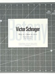 Victor Schrager (b. 1950) Art Show Announcement Card 2001 – Houk Gallery NYC