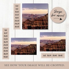 Grand Canyon Sunset Wall Art, Grand Canyon Photography, Arizona Landscape