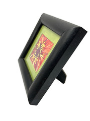 Original Abstract Floral Photograph Framed and Matted Miniature Art 4″ Square