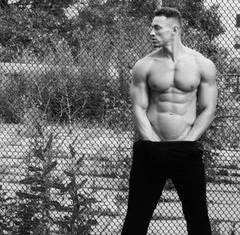 90′ male models photos printed from photographers original negative