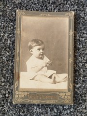 CDV Photo Children, 1917. Child. Girl. Vintage photo of a girl. 2