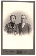 Photography Eduard Lösche, Rudolstadt, Mauer-Str. 27, portrait of a couple in tr