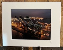 Three Cranes, Port of Oakland, Oakland – Matted Fine Art Photographic Print