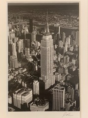 Jesse Kalisher Signed Black & White Empire State Building NYC Photograph